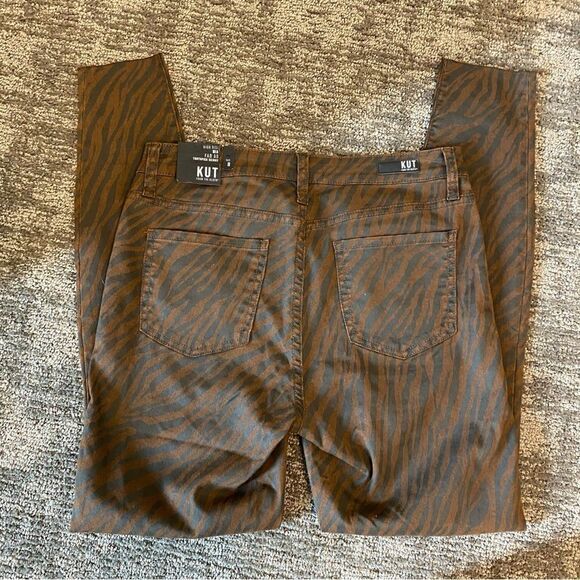 KUT Fab Ab Toothpick Skinny Animal Print Jean - Picture 6 of 12